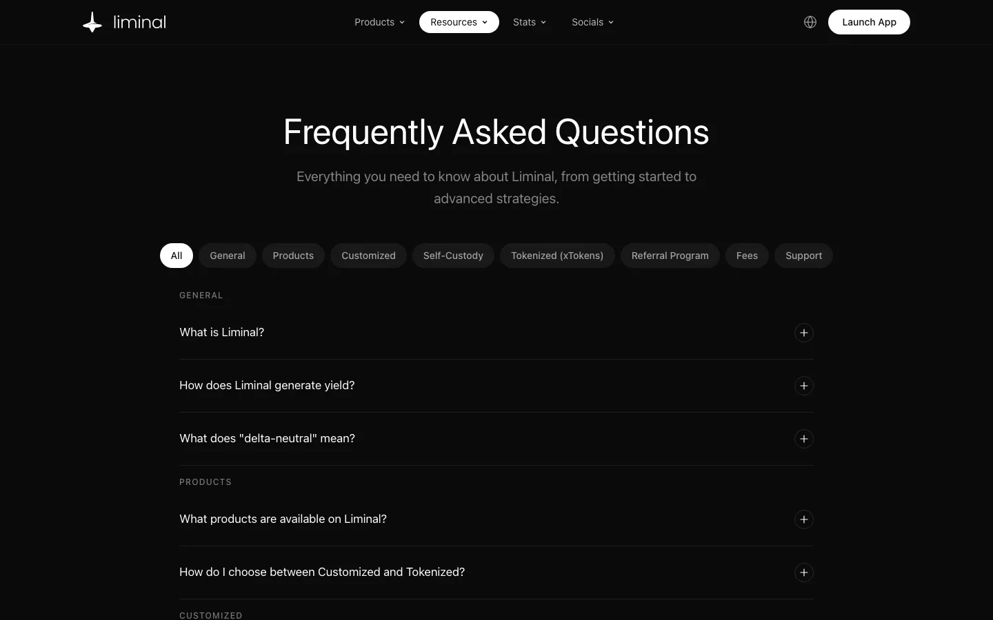 FAQ de Liminal : qu'est-ce que Liminal, comment Liminal génère du rendement, que signifie delta neutre